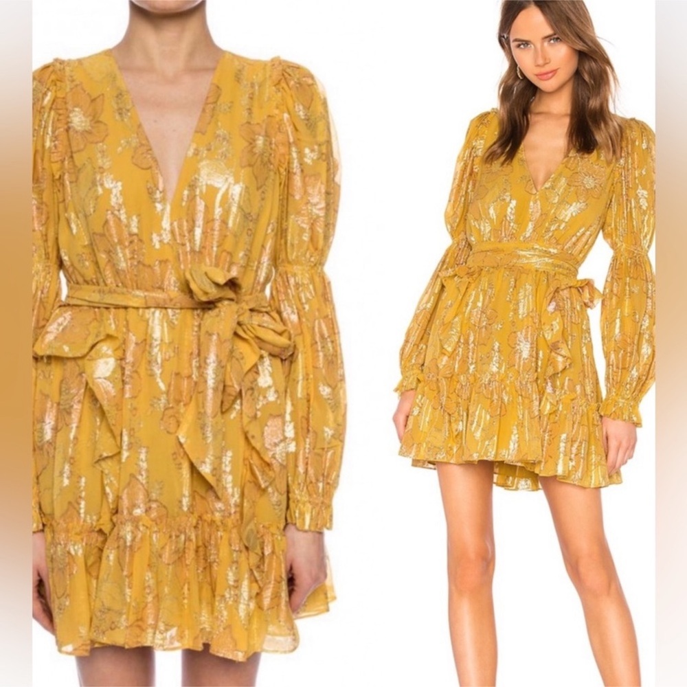 Ulla Johnson Ursa Citrine Mini Dress Sz 8
